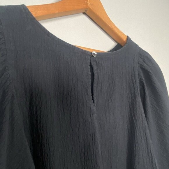 Levi's Lucy Wing Top Black Cotton Crepe Women’s Size S ($60) Classic Capsule - Picture 6 of 11